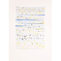 Partition jaune et bleu