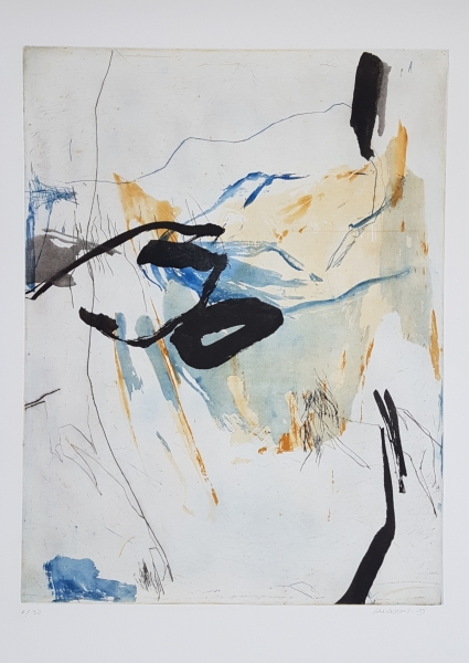Laurence Garnesson - art abstrait - estampe - grave