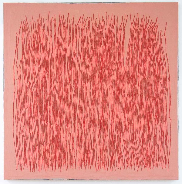 Possible vertical - Rouge clair sur rose