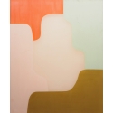 Arches & Bows serie - Composition of Blossom Pink , Scarlet Red, Mint Green, Oliv Brown